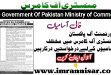 MOC Ministry Of Commerce Jobs in Pakistan 2024